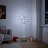 LED Kalėdų medis Juoda 120 cm Plienas 100 LED