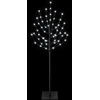 LED Kalėdų medis Juoda 120 cm Plienas 100 LED