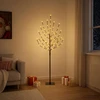 LED Kalėdų medis Juoda 120 cm Plienas 100 LED