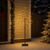 LED Kalėdų medis Juoda 120 cm Plienas 100 LED