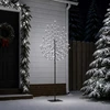LED Kalėdų medis Juoda 20 x 20 x 180 cm Plienas 160 LED