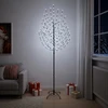 LED Kalėdų medis Juoda 210 cm Plienas 180 LED