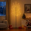 LED Kalėdų medis Juoda 47 x 210 cm Plienas 180 LED