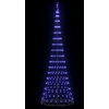 LED Kalėdų medis Mėlyna 300 cm metalas