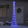 LED Kalėdų medis su 290 LED s stovu Mėlyna 250 cm metalas