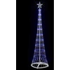 LED Kalėdų medis su 230 LED Mėlyna 51 x 51 x 190 cm metalas
