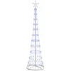 LED Kalėdų medis su 230 LED Mėlyna 51 x 51 x 190 cm metalas