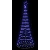 LED Kalėdų medis su 295 LED s stovu Mėlyna 250 cm metalas