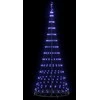 LED Kalėdų medis su 295 LED s stovu Mėlyna 250 cm metalas
