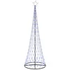 LED Kalėdų medis su 355 LED s stovu Mėlyna 302,5 cm metalas
