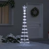LED Kalėdų medis s stovu Šalta balta 51 x 51 x 190 cm metalas