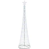 LED Kalėdų medis s stovu Šalta balta 51 x 51 x 190 cm metalas