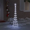 LED Kalėdų medis s stovu Šalta balta 51 x 51 x 190 cm metalas