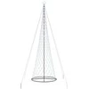 LED Kalėdų medis su 555 LED s stovu Šalta balta 500 cm metalas
