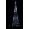 LED Kalėdų medis su 555 LED s stovu Šalta balta 500 cm metalas