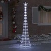 LED Kalėdų medis su 290 LED s stovu Šalta balta 250 cm metalas