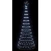 LED Kalėdų medis su 295 LED s stovu Šalta balta 250 cm metalas
