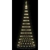 LED Kalėdų medis su 295 LED s stovu Šilta balta 250 cm metalas