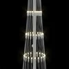 LED Kalėdų medis s stovu Šilta balta 51 x 51 x 190 cm metalas