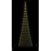 LED Kalėdų medis su 555 LED s stovu Šilta balta 500 cm metalas