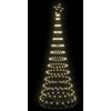 LED Kalėdų medis su 295 LED s stovu Šilta balta 250 cm metalas