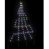 LED Kalėdinė eglutė su žemės kuoleliais Įvairiaspalvis 182 cm