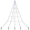 LED Kalėdinė eglutė su žemės kuoleliais Mėlyna 182 cm metalas