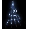LED Kalėdinė eglutė su žemės kuoleliais Šalta balta 182 cm