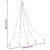 LED Kalėdinė eglutė su žemės kuoleliais Šilta balta 182 cm
