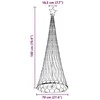LED Kalėdų medis Įvairiaspalvis 180 cm metalas