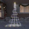 LED Kalėdinė eglutė su žemės kuoleliais Įvairiaspalvis 511 cm