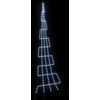 LED Kalėdinė eglutė su žemės kuoleliais Šalta balta 511 cm
