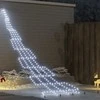 LED Kalėdinė eglutė su žemės kuoleliais Šalta balta 511 cm