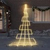 LED Kalėdinė eglutė su žemės kuoleliais Šilta balta 511 cm