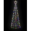 LED Kalėdinė eglutė su žemės kuoleliais Įvairiaspalvis 250 cm