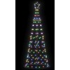 LED Kalėdų medis EKENAS 250 cm 390 LED Įvairių spalvų Plienas