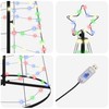 LED Kalėdų medis EKENAS 250 cm 390 LED Įvairių spalvų Plienas