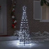 LED Kalėdų medis EKENAS 250 cm 390 LED Šalta balta Plienas