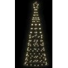 LED Kalėdų medis su 390 LED s stovu Šilta balta 250 cm Geležis