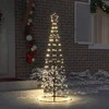 LED Kalėdų medis su 390 LED s stovu Šilta balta 250 cm Geležis