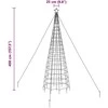 LED Kalėdų medis EKENAS 400 cm 800 LED Įvairių spalvų Plienas
