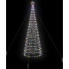 LED Kalėdinė eglutė su žemės kuoleliais Įvairiaspalvis 400 cm
