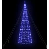 LED Kalėdinė eglutė su žemės kuoleliais Mėlyna 400 cm Geležis