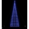 LED Kalėdų medis su 800 LED s stovu Mėlyna 400 cm Geležis