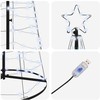 LED Kalėdų medis EKENAS 400 cm 800 LED Šalta balta Plienas