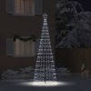 LED Kalėdinė eglutė su žemės kuoleliais Šalta balta 400 cm