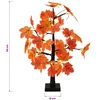 LED klevo Kalėdų eglutė 2 vnt. Ruda 58 cm Plastmasė 48 LED