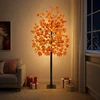 LED klevo Kalėdų eglutė Ruda 210 cm Plastmasė 144 LED