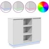 LED Bufetas Balta 90 x 32 x 75 cm Apdirbta mediena