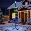 LED kūginė kalėdinė eglutė 180 cm 250 LED Įvairių spalvų